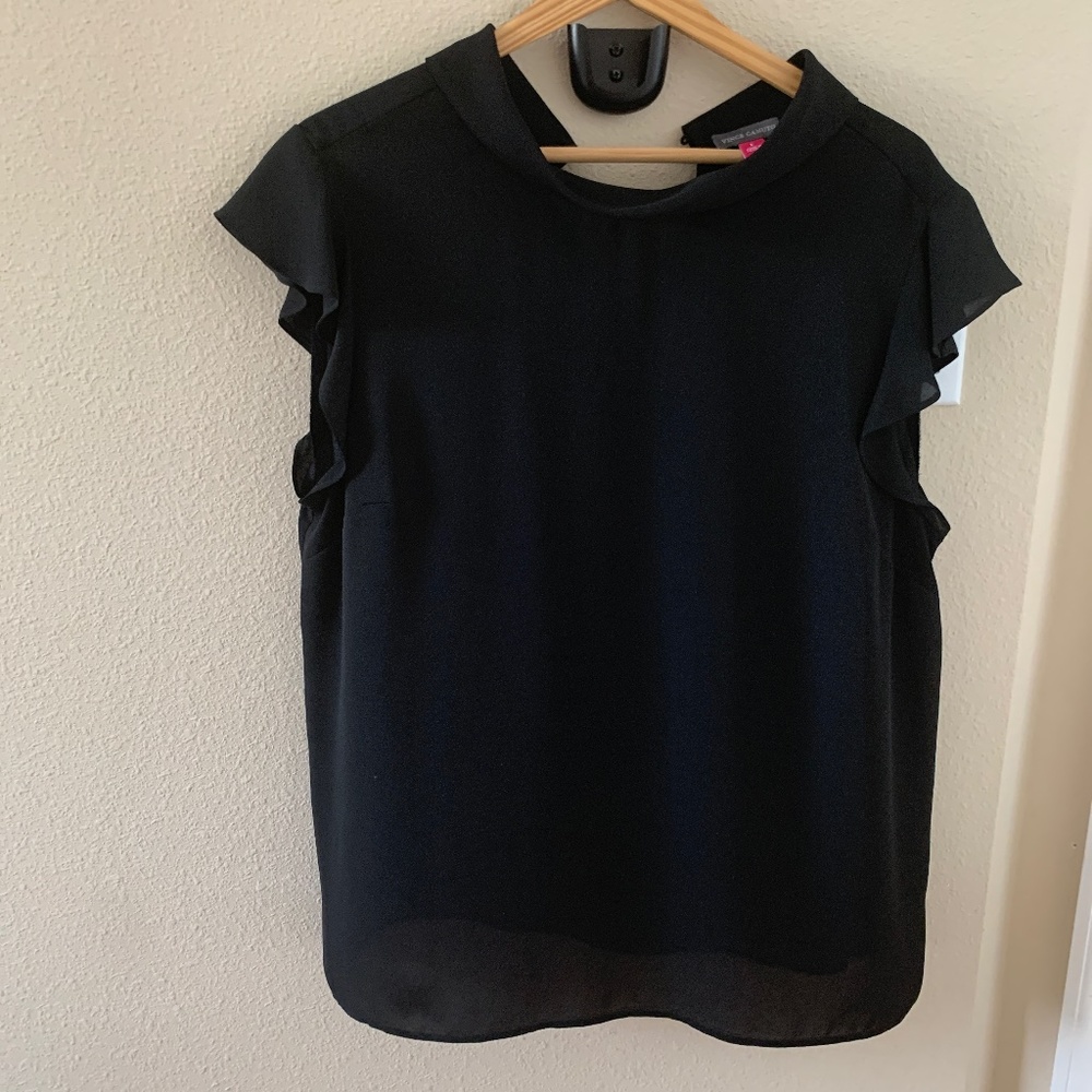 Vince Camuto Black short sleeve blouse